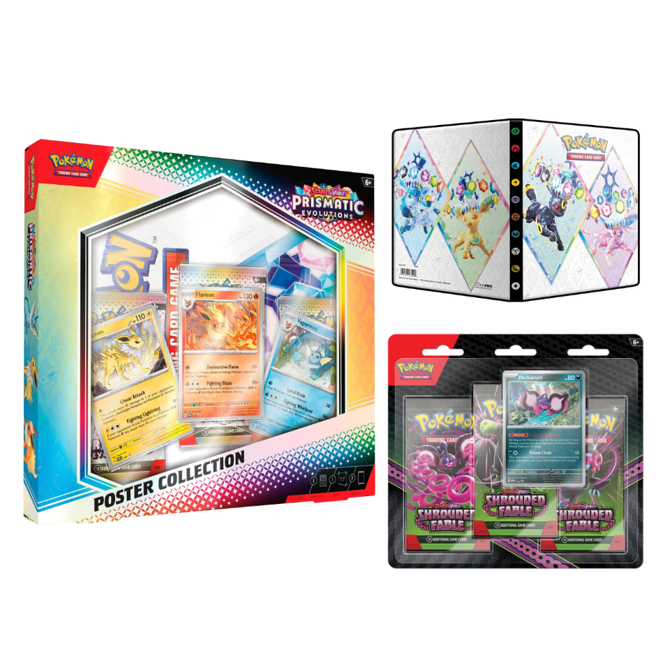 Prismatic Evolutions Poster Collection Bundle #2 (Releases 17th Jan)