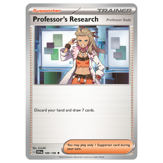 Professor's Research - Scarlet & Violet - 189/198 - Rare Non-Holo