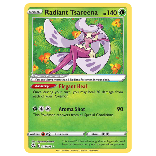 Radiant Tsareena - Silver Tempest - 016/195 - Holo Ultra Rare
