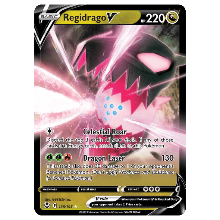 Regidrago V - Silver Tempest - 135/195 - Holo Ultra Rare