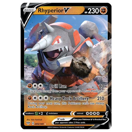 Rhyperior V - Darkness Ablaze - 095/189 - Holo Ultra Rare