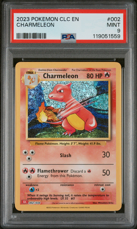 PSA 9 MINT Charmeleon - Trading Card Game Classic CLC Holo 002/034