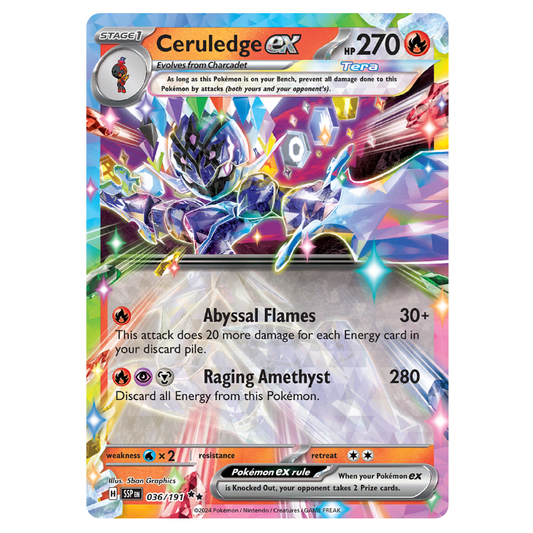 Ceruledge ex - Surging Sparks - 036/191 - Double Rare