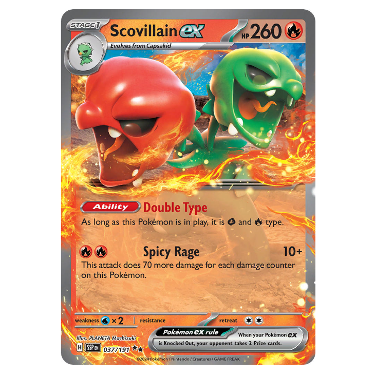 Scovillain ex - Surging Sparks - 037/191 - Double Rare