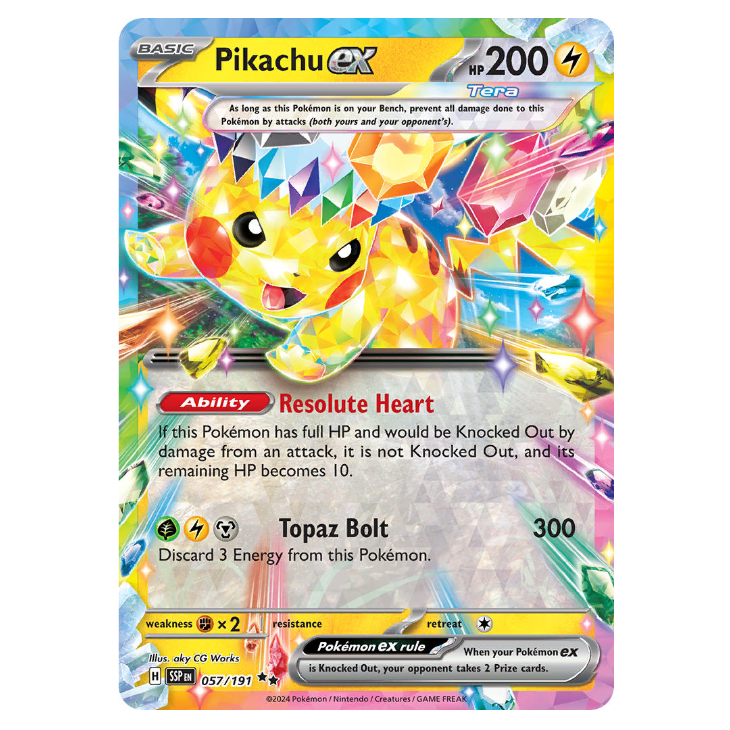 Pikachu ex - Surging Sparks - 057/191 - Double Rare