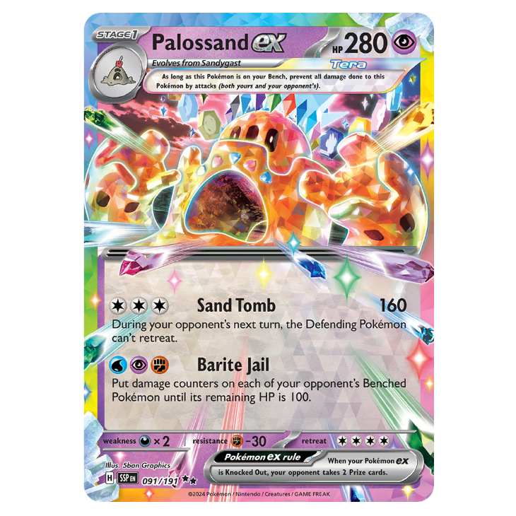 Palossand ex - Surging Sparks - 091/191 - Double Rare