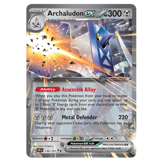 Archaludon ex - Surging Sparks - 130/191 - Double Rare