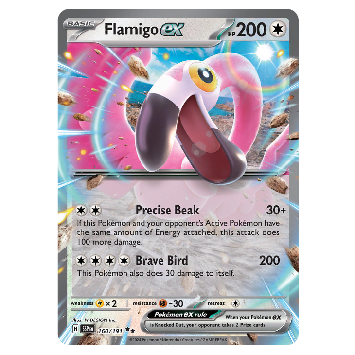 Flamigo ex - Surging Sparks - 160/191 - Double Rare