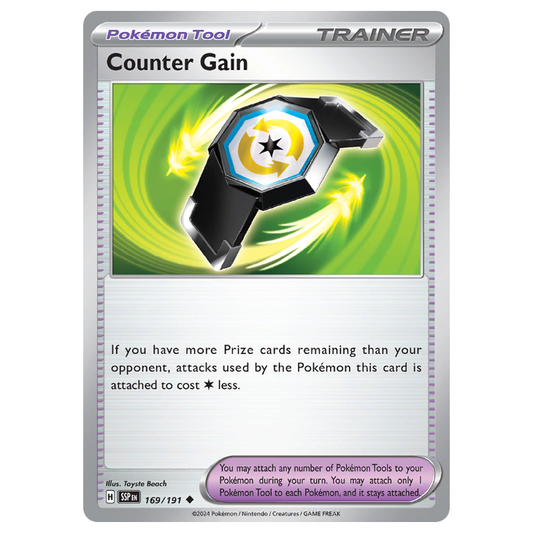 Counter Gain - Surging Sparks* - 169/191 - Uncommon