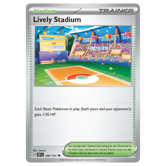 Lively Stadium - Surging Sparks - 180/191 - Uncommon