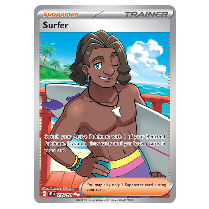 Surfer - Surging Sparks - 235/191 - Full Art Ultra Rare