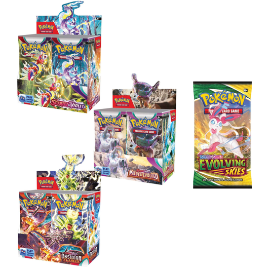 Scarlet & Violet Booster Box Bundle - First 3 sets! With FREE Evolving Skies Booster!
