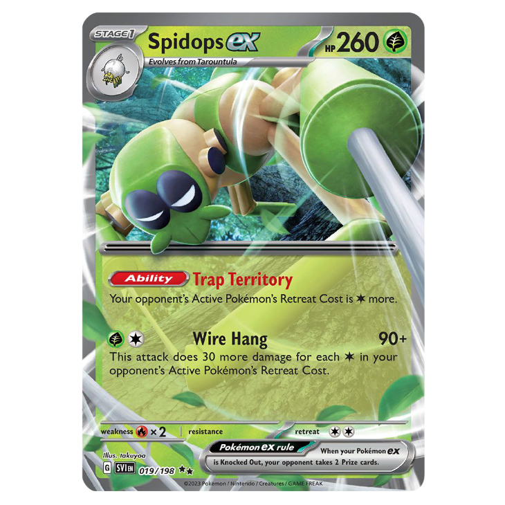 Spidops ex - Scarlet & Violet - 019/198 - Double Rare