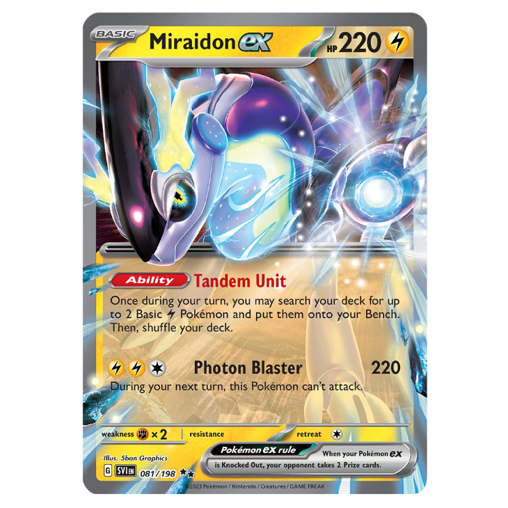 Miraidon ex - Scarlet & Violet - 081/198 - Double Rare