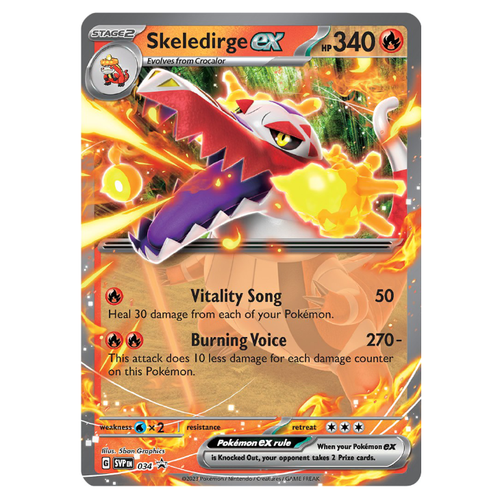SVP034 Skeledirge ex - Holo Promo