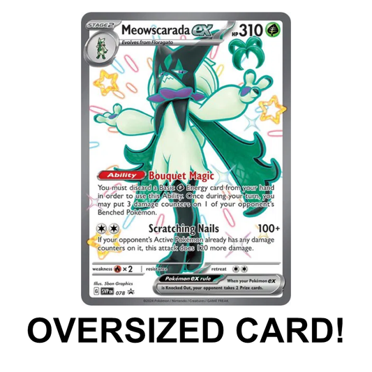 Meowscarada ex - SVP Promo - SVP078 - Holo Oversized Card