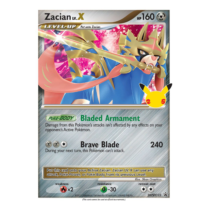 SWSH135 Zacian Lv. X - Holo Promo
