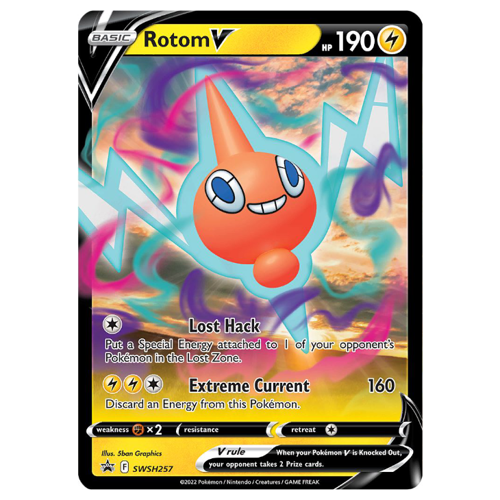 SWSH257 Rotom V - Holo Promo