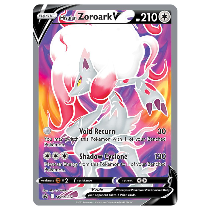 SWSH297 Hisuian Zoroark V - Holo Promo