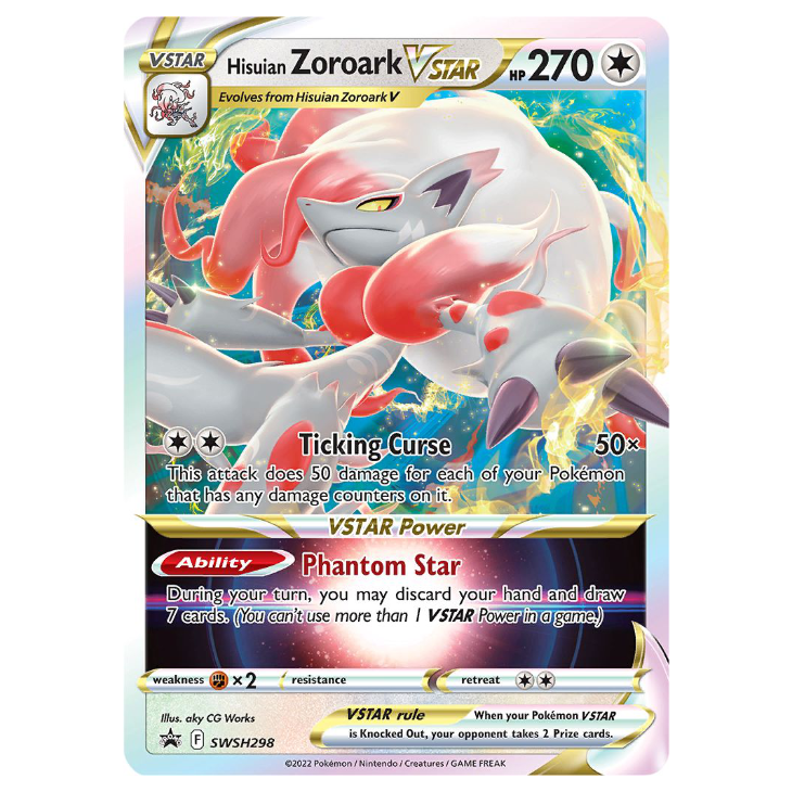 SWSH298 Hisuian Zoroark VSTAR - Holo Promo