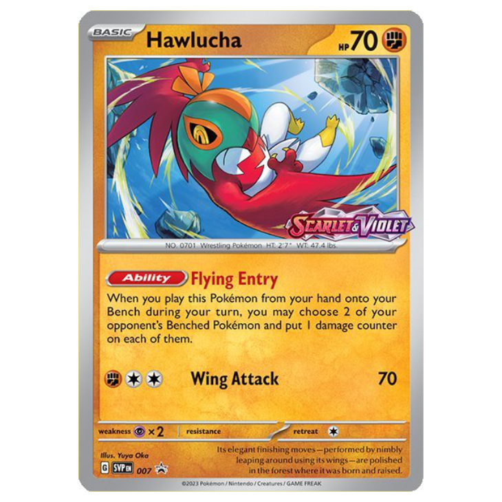 Scarlet & Violet *SEALED* Holo Promo and mini-deck featuring Revavroom, Hawlucha, Pawmot OR Quaquaval