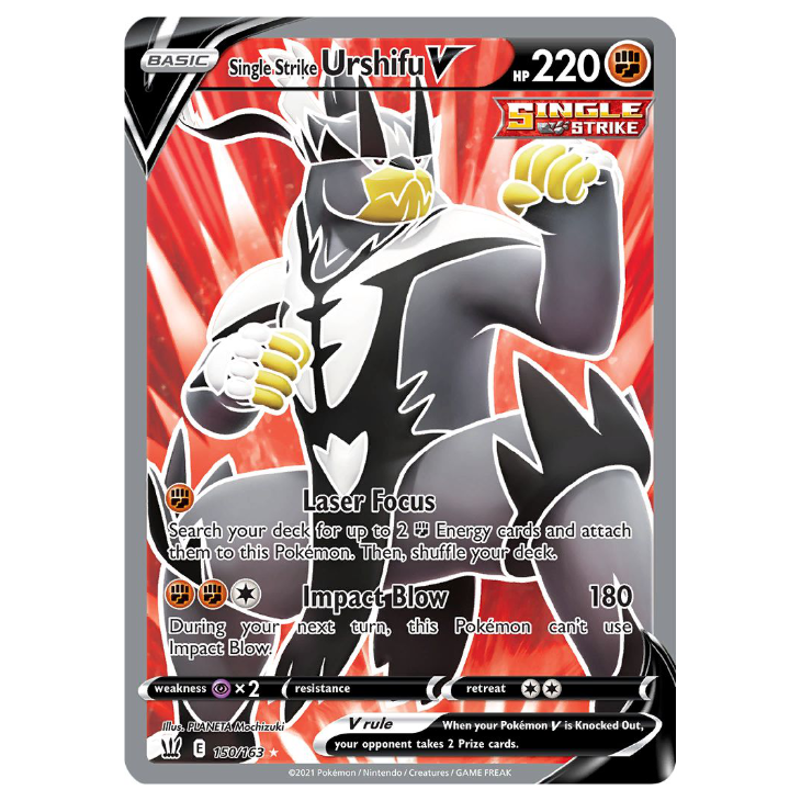 Single Strike Urshifu V - Battle Styles - 150/163 - Holo Ultra Rare Full Art