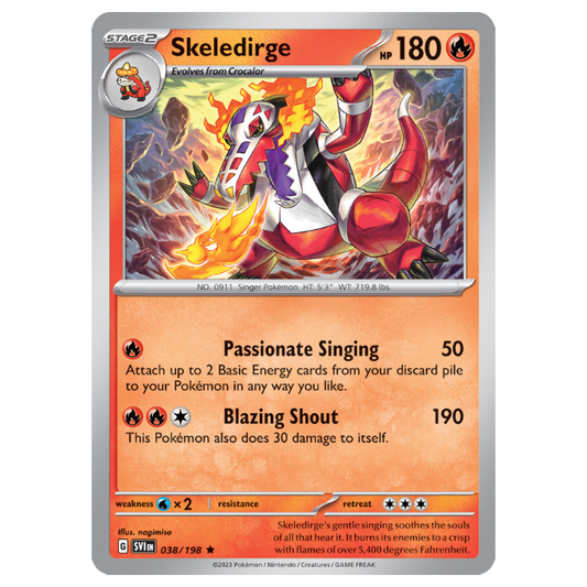 Skeledirge - Scarlet & Violet - 038/198 - Holo Promo "Rare"