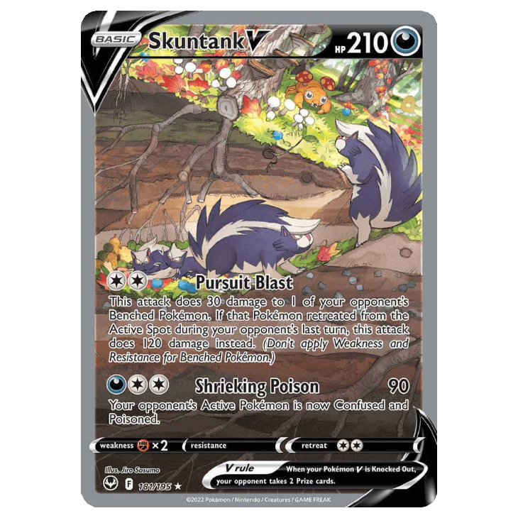 Skuntank V - Silver Tempest - 181/195- Holo Ultra Rare Alt. Art