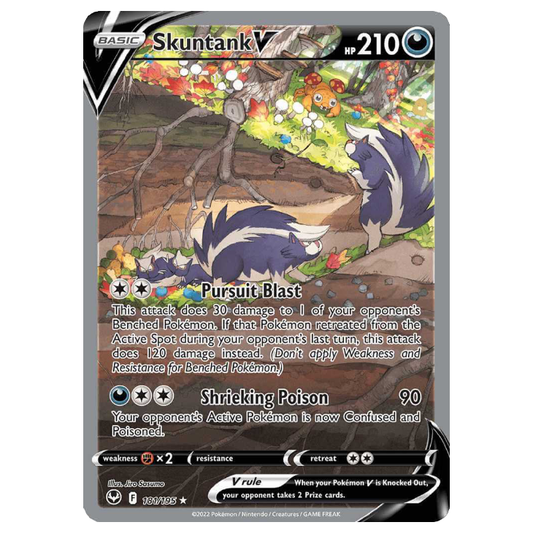 Skuntank V - Silver Tempest - 181/195- Holo Ultra Rare Alt. Art