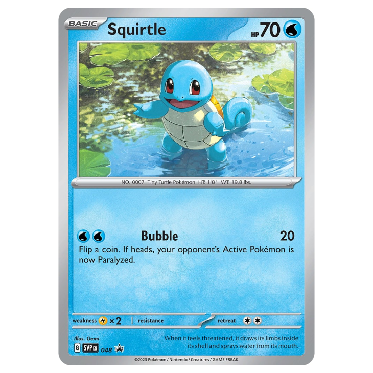 SVP048 Squirtle - Holo Promo