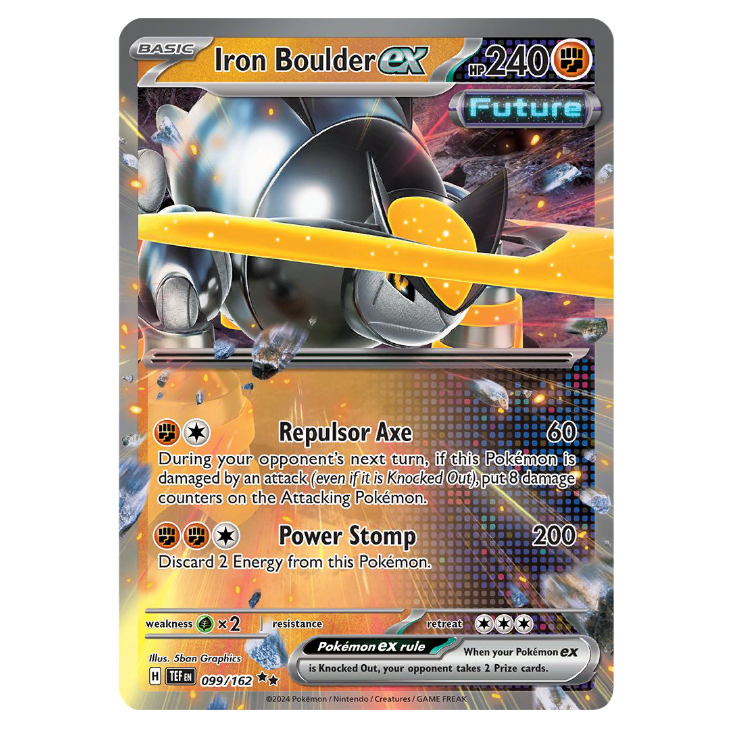 Iron Boulder ex - Temporal Forces - 099/162 - Double Rare