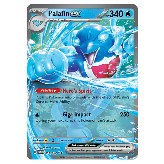 Palafin ex - Twilight Masquerade - 061/167 - Double Rare