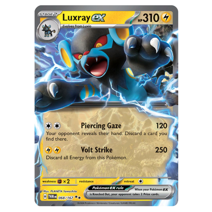 Luxray ex - Twilight Masquerade - 068/167 - Double Rare