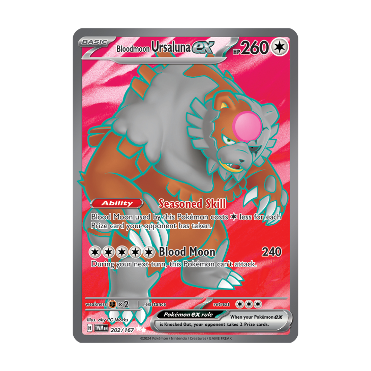 Bloodmoon Ursaluna ex - Twilight Masquerade - 202/167 - Ultra Rare Full Art
