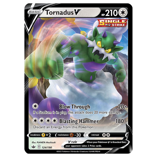 Tornadus V - Chilling Reign - 124/198 - Holo Ultra Rare