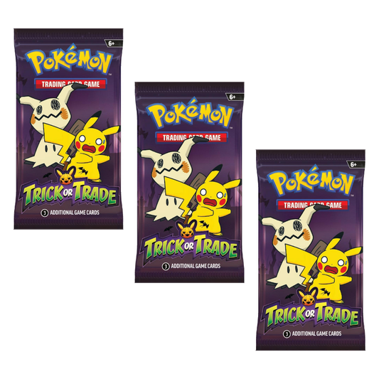 3x Trick or Trade (2023) BOOster Mini Packs (Meowth Club)