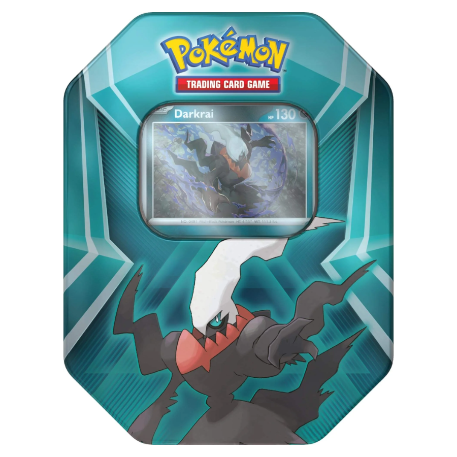 Triple Whammy Collector Tin featuring Darkrai, Slaking or Tyranitar