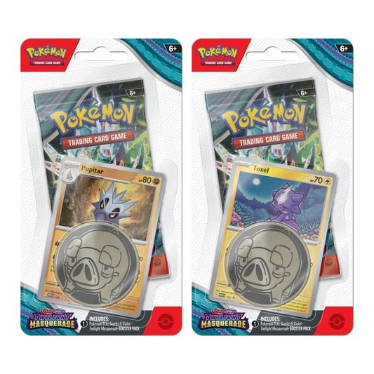 Twilight Masquerade Single Booster Blister with either Pupitar or Toxel Promo