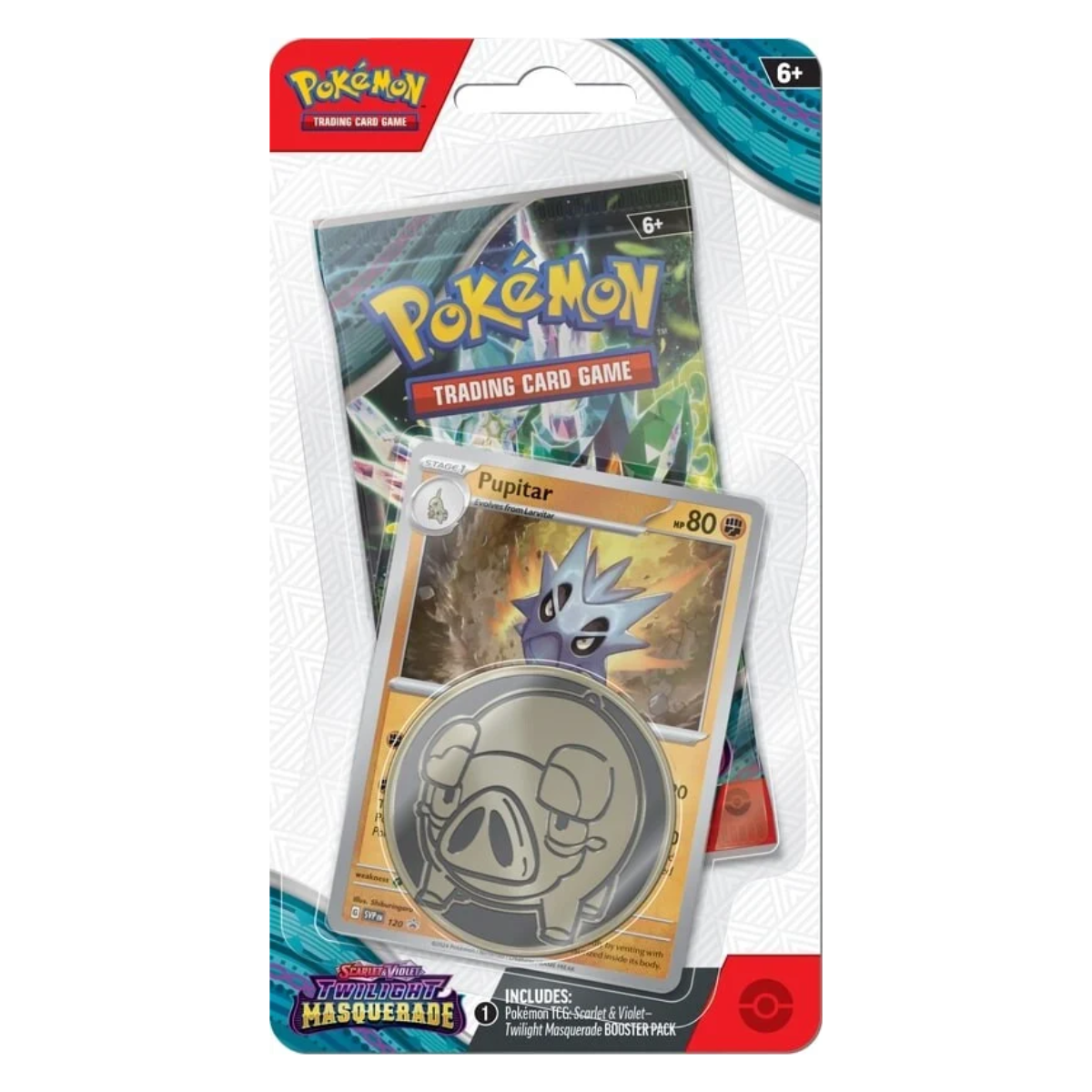 Twilight Masquerade Single Booster Blister with either Pupitar or Toxel Promo