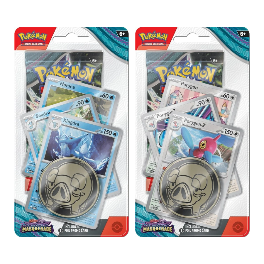 Twilight Masquerade Premium Single Booster Blister with either Kingdra OR Porygon-Z