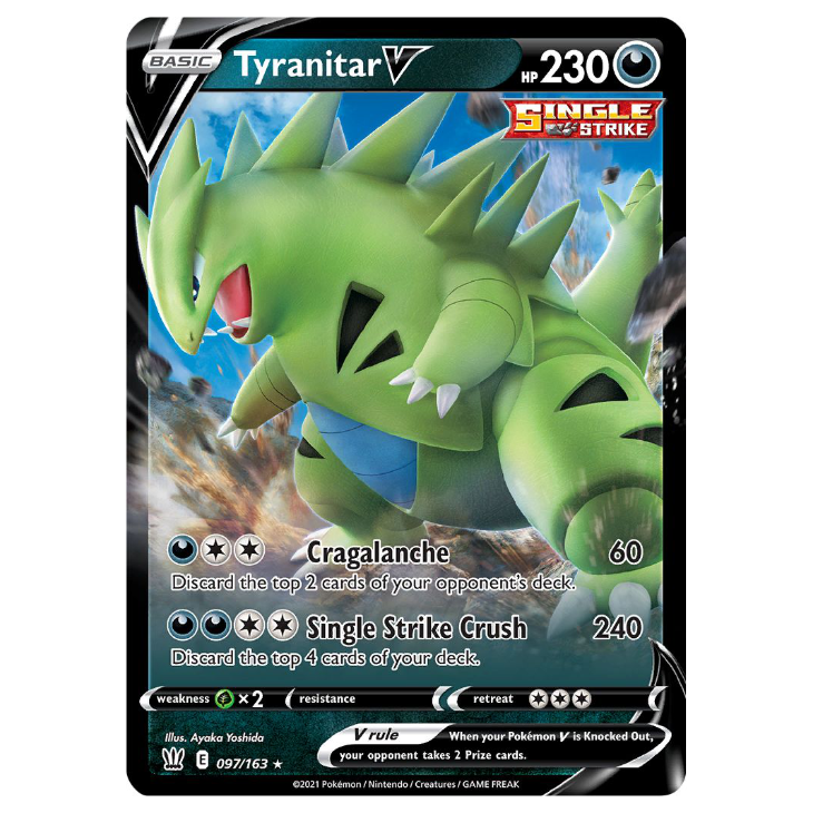 Tyranitar V - Battle Styles - 097/163 - Holo Ultra Rare