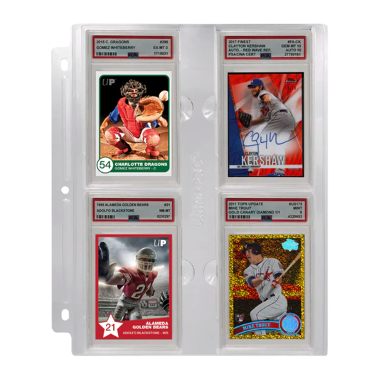 Ultra Pro - 4-Pocket Page for Graded PSA Slabs