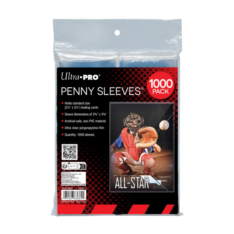 Ultra Pro - 1000ct Penny Sleeves - Soft Trading Card Protectors