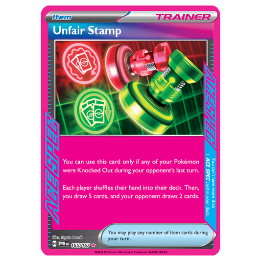Unfair Stamp - Twilight Masquerade - 165/167 - Ultra Rare Holo