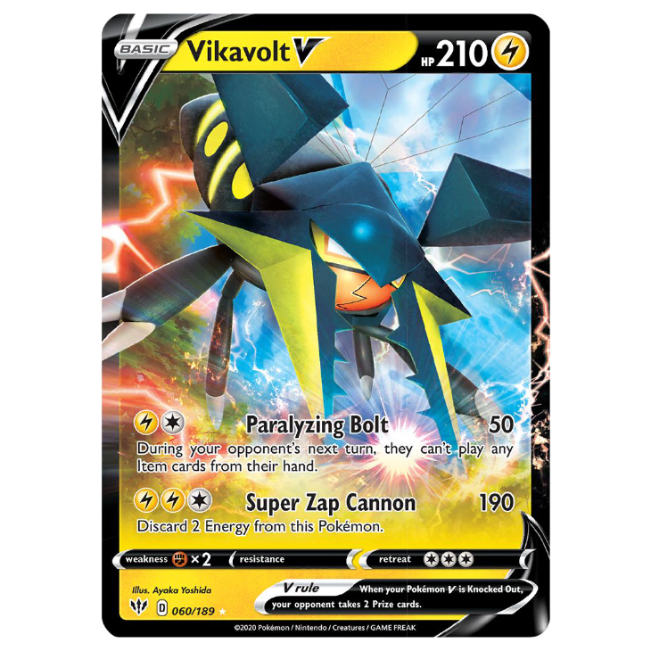 Vikavolt V - Darkness Ablaze - 060/189 - Holo Ultra Rare