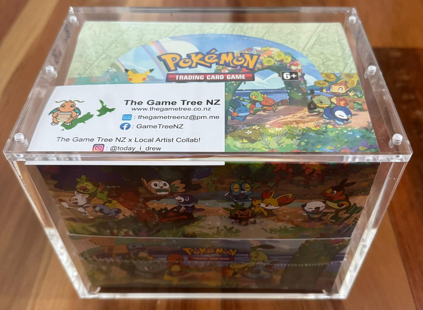Acrylic 8 Mini-Tin Display