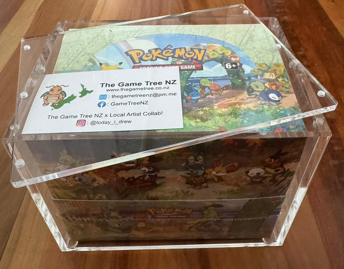 Acrylic 8 Mini-Tin Display
