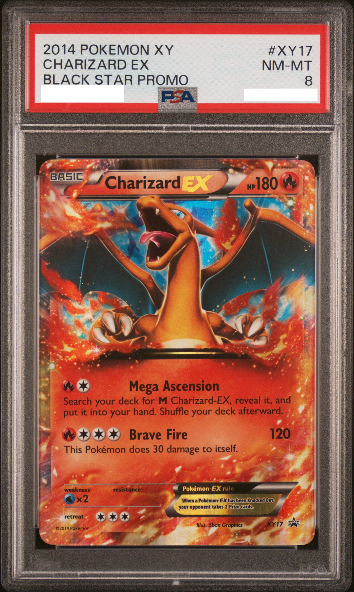 PSA 8 NM-MT Charizard EX - XY Promo Holo XY17