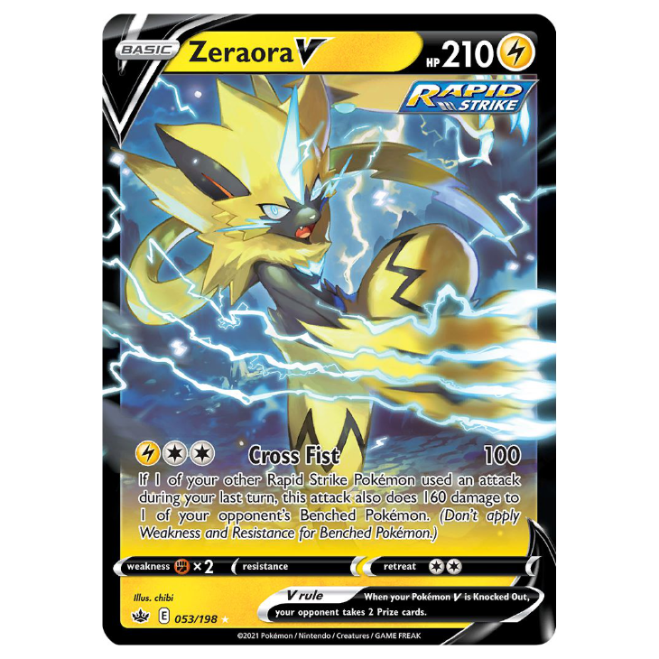 Zeraora V - Chilling Reign - 053/198 - Holo Ultra Rare