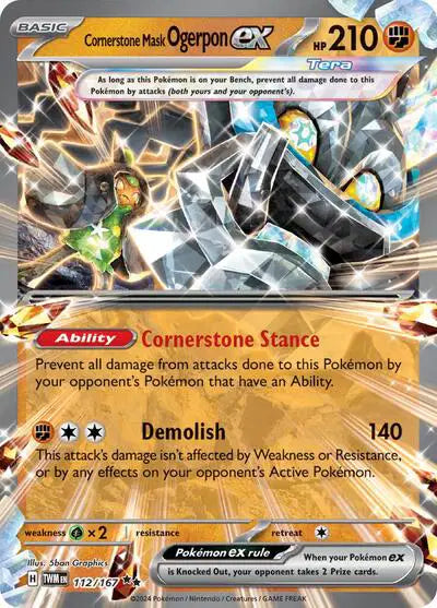 Cornerstone Mask Ogerpon ex - Prismatic Evolutions - 058/131 - Ultra Rare